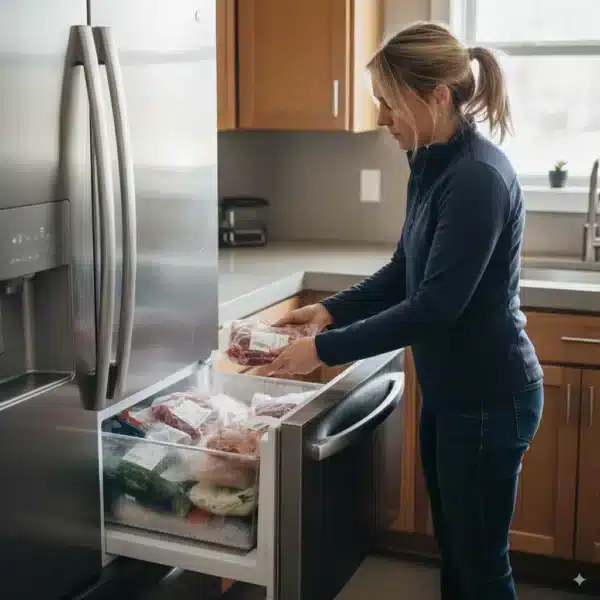 mujer-congelando-carne