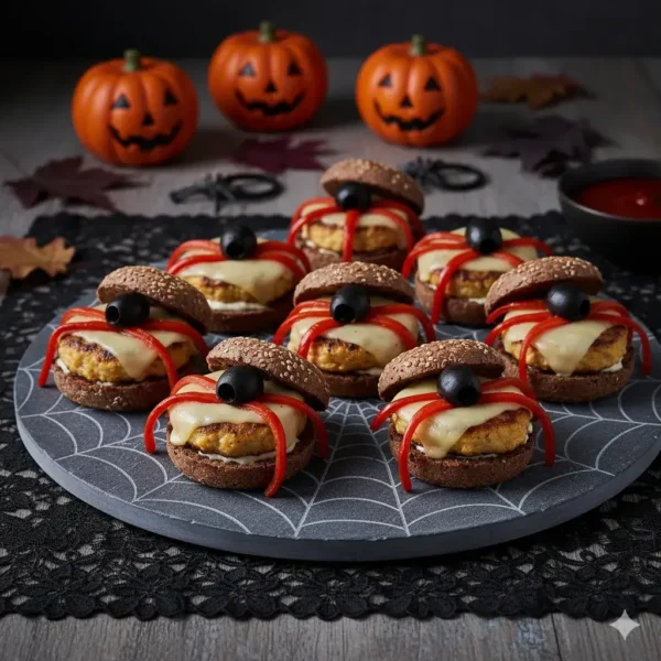 mini-hamburguesas-arana-halloween